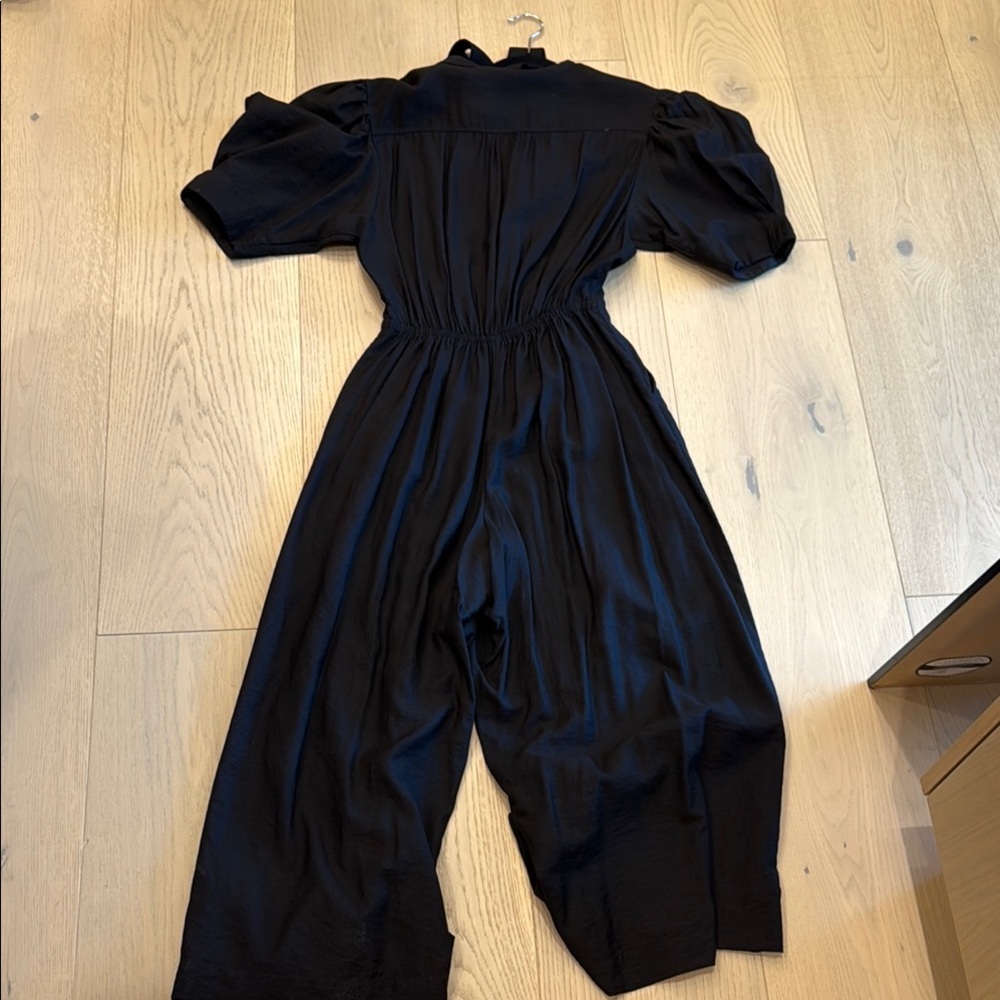 A.L.C. Black Cropped Jumpsuit